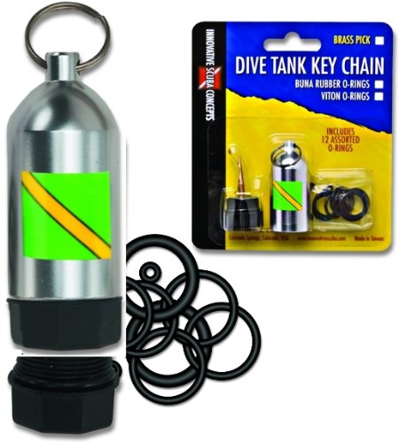Innovative Scuba Concepts Diving Tank O-Ring Keychain w/ Pick — Gear Up  Guide / Lancaster Scuba