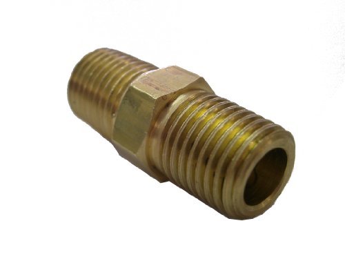 Trident 1/4 NPT Male to Male Brass Adapter