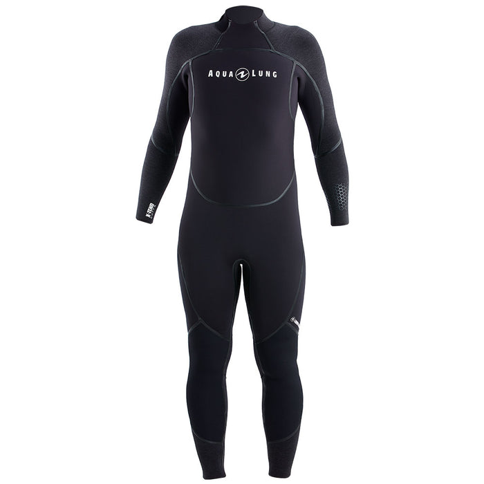 Aqua Lung Mens AquaFlex 5mm Back-Zip Scuba Diving Wet Jumpsuit