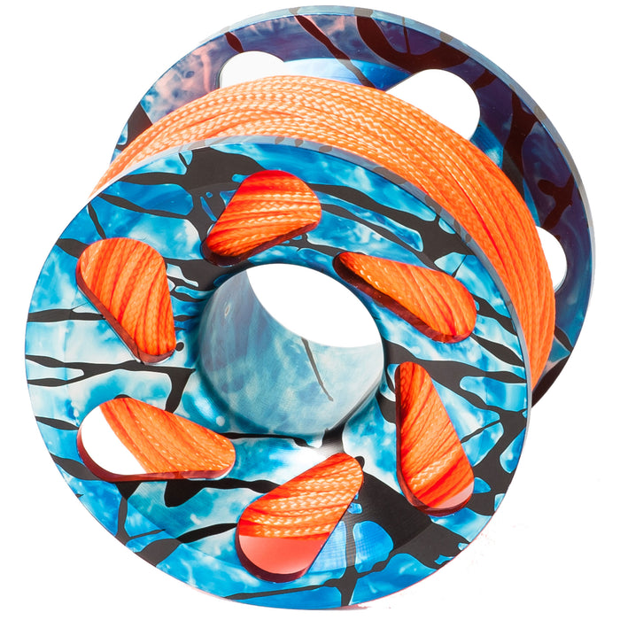 Superlight Aluminum Dive Reel 100 Feet of Scuba Line Mussel that Perfectly Complements the Environment