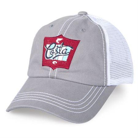 Costa Rodeo Trucker Hat, Gray/White