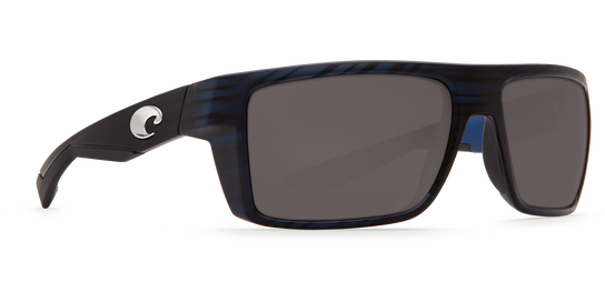 Costa Motu Matte Black Teak, Gray Mirror 580P Sunglasses, Plastic