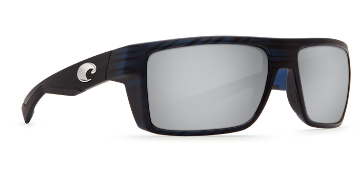 Costa Motu Matte Black Teak Silver Mirror 580P Sunglasses, Plastic