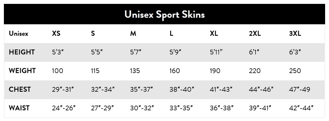 Neosport Unisex Full Body Sport Skin