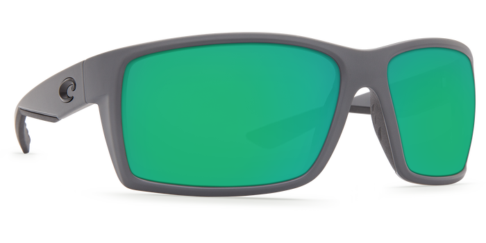 Costa Reefton Matte Gray Green Mirror 580P Sunglasses, Plastic