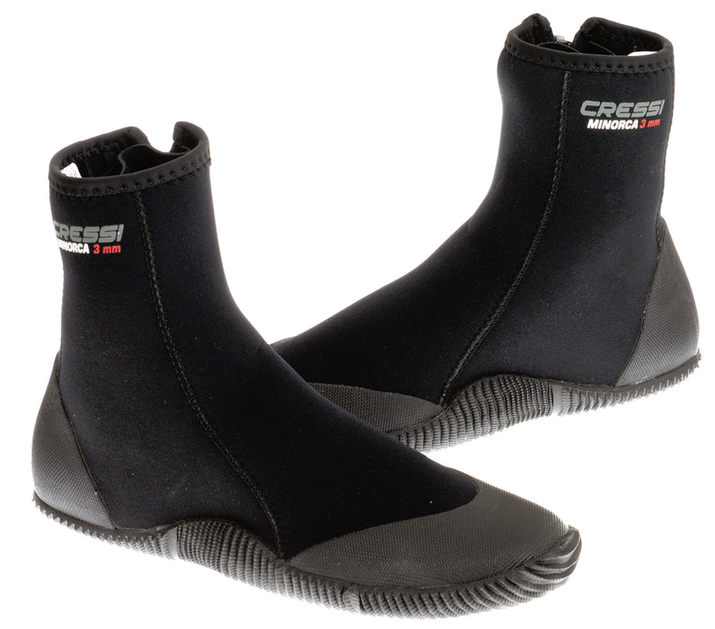 Cressi Minorca Tall 3mm Water Boots Black