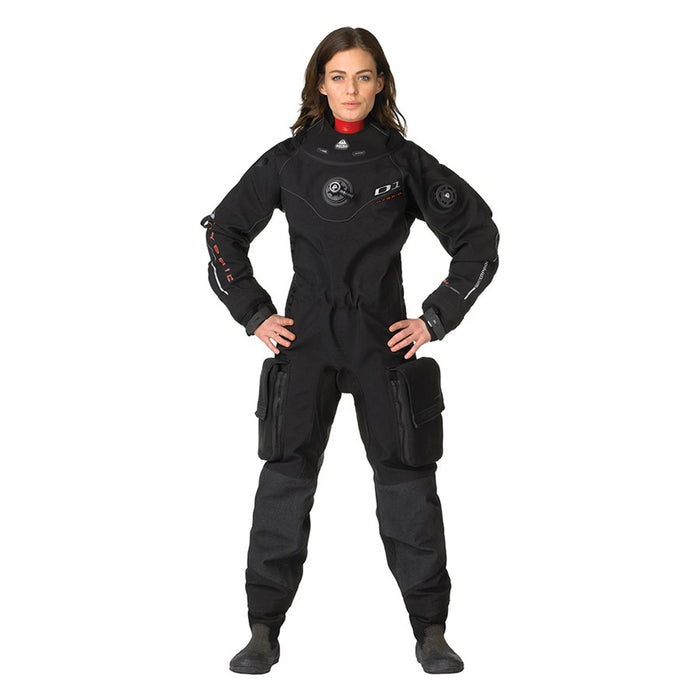 Waterproof Women's D1 Hybrid Drysuit with 3D-Mesh Lining & Integrated Silicone Seals
